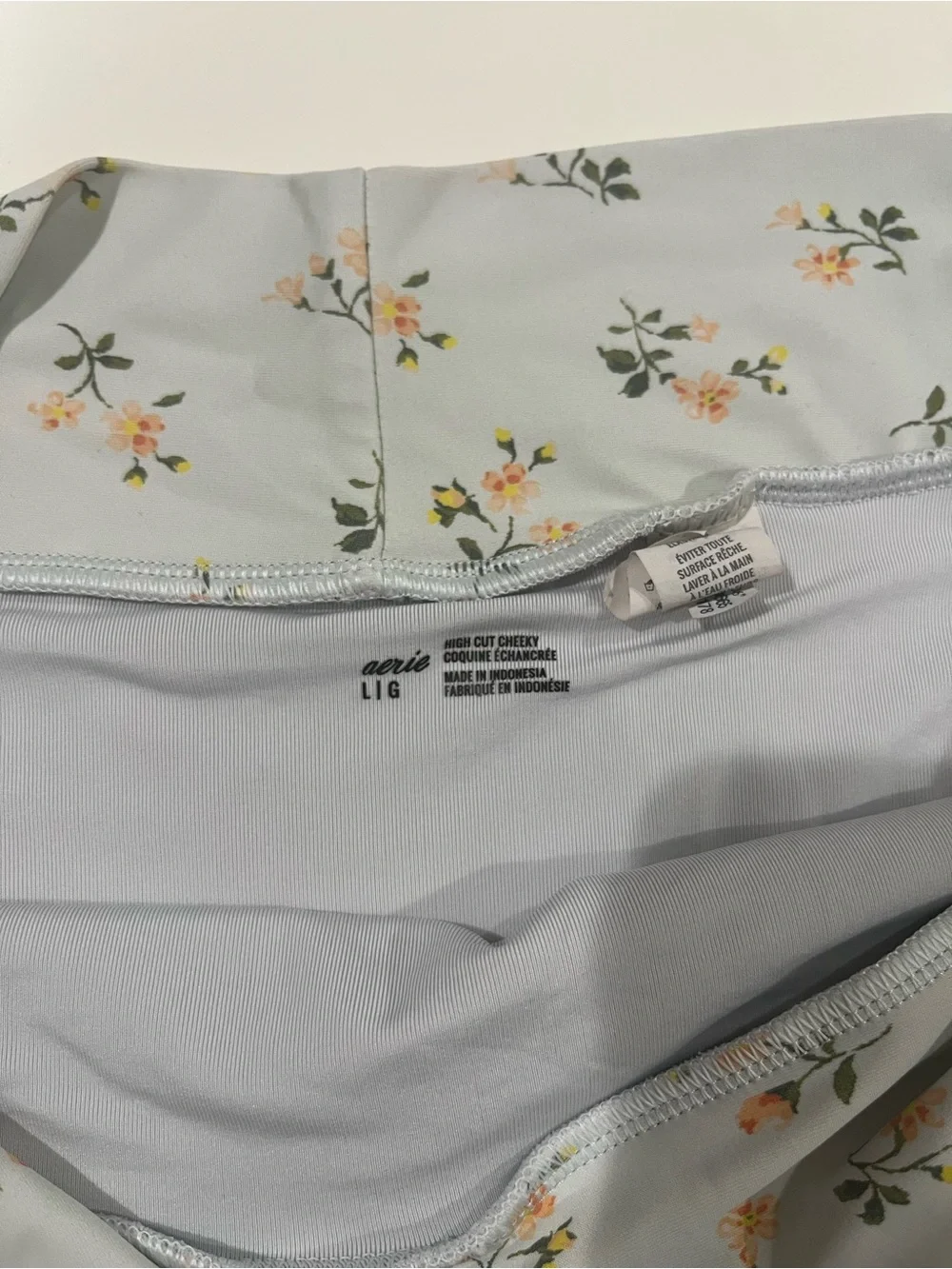 Aerie women’s cheeky bikini bottom floral